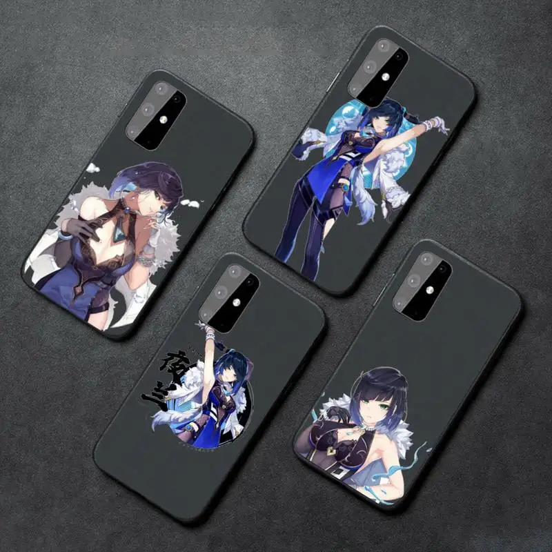 

Yelan genshin impact Phone Case For Samsung a12 a51 a52 a21 a32 a71 a72 s10 s20 s21 s22 Plus Fe Ultra