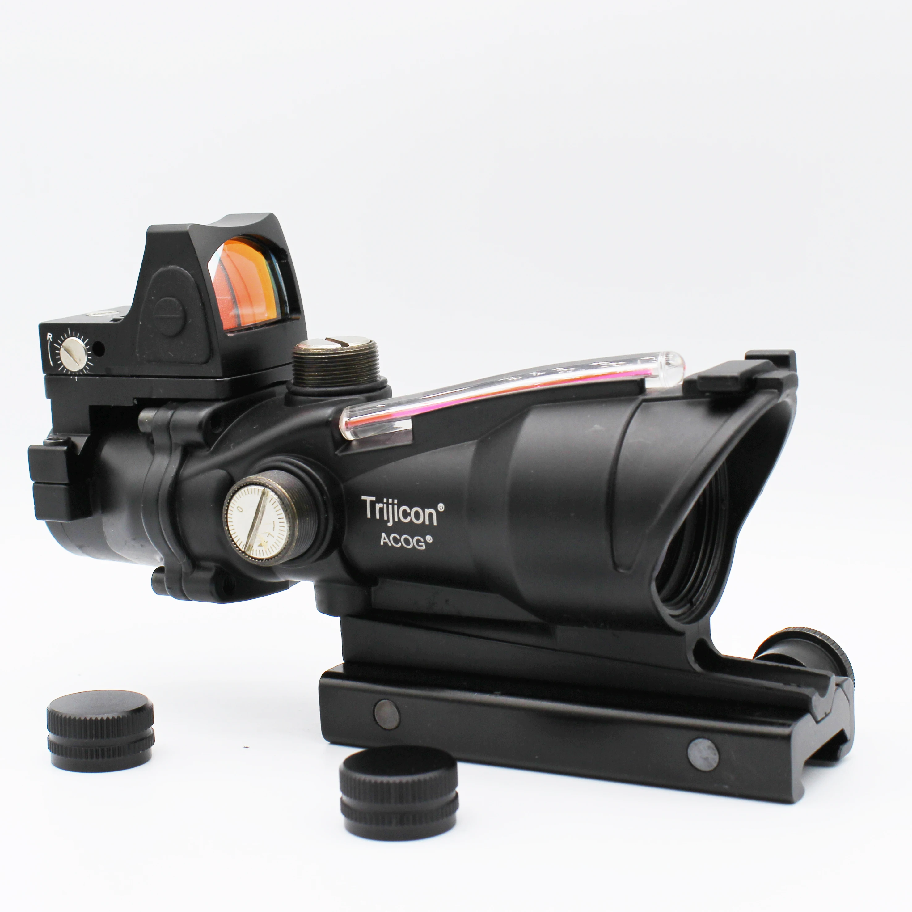 Охотничий Прицел ACOG Style 4X32 из настоящего волокна с подсветкой прицел RMR Micro