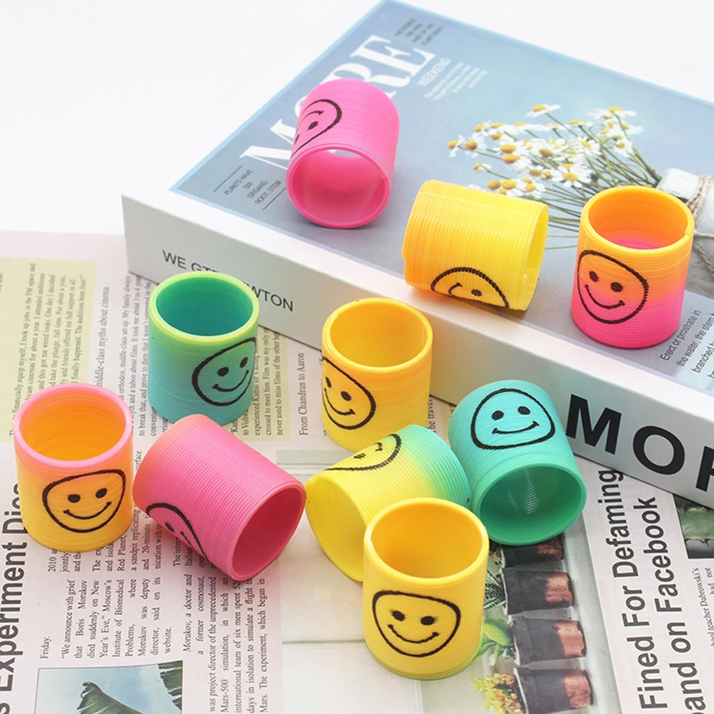 

Party Favors For Kids Rainbow Magic Spring , Colorful Rainbow Neon Plastic Spring Toys, Pinata Stuffing Boys Girls Party Supply