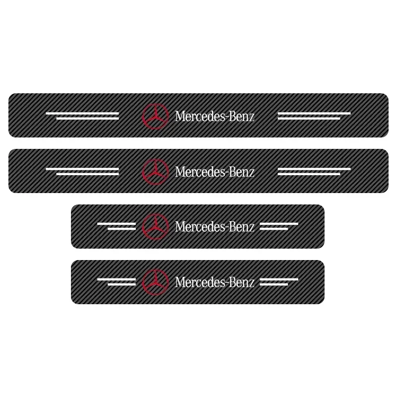 

Наклейки на порог автомобиля, авто наклейка из углеродного волокна против царапин, защита порога для MERCEDES BENZ AMG W108, аксессуары