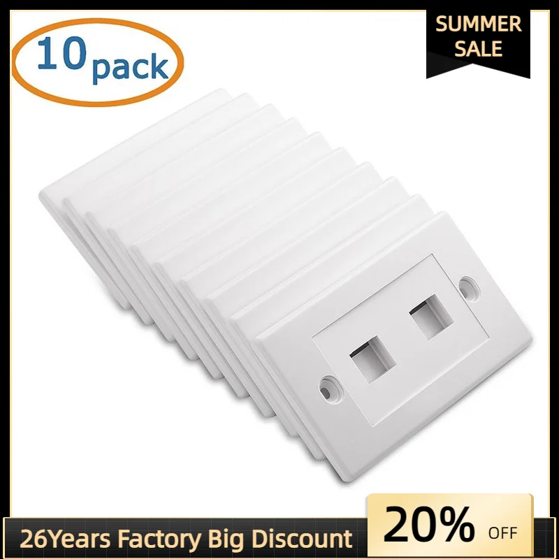 US Face Plate 1P 2P 3P 4P 6 портов cat5e и Cat6 сеть RJ45 RJ11 настенная пластина 10 шт./лот Высокое качество для проекта