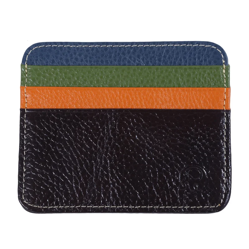 

Men's Card Wallet Short Matte Leather Retro Multi-card Fabric Card Holder Money New Minimalist Purse Coins