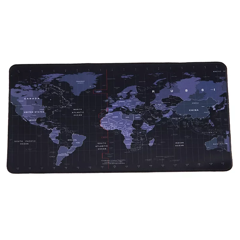 

Gaming Computer Mouse Pad World Map Mouse Mat Desk Mat Non-Slip Rubber Base for Laptop PC Game Waterproof 30*60*2cm