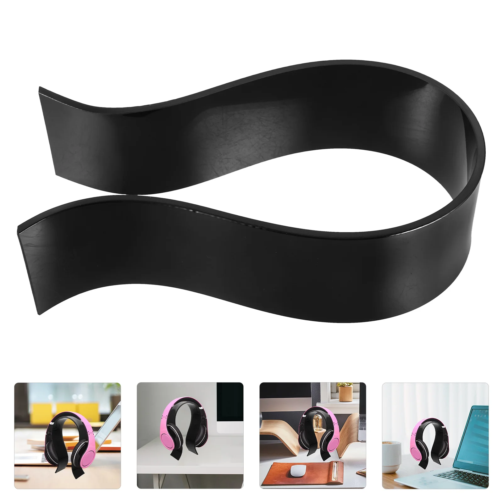 

Headset Holder Desktop Headphone Holder Acrylic Headphone Stand for Storage and Display