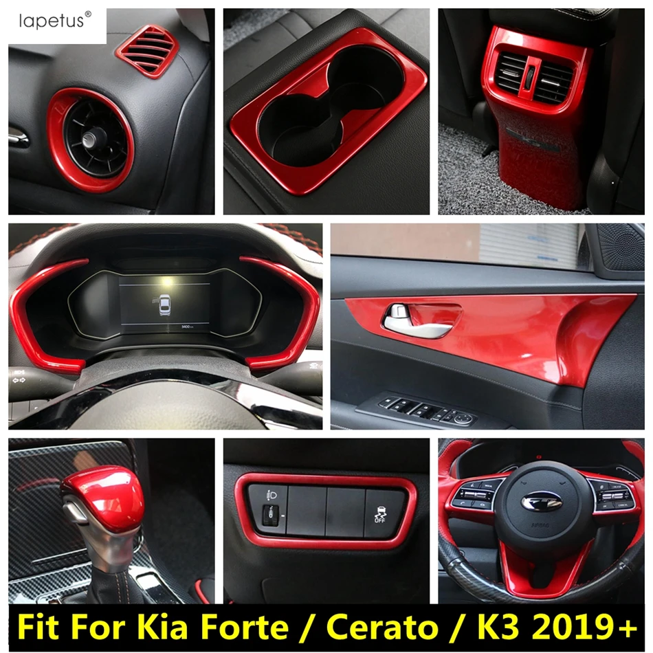 Head Light Pillar A Speaker Steering Wheel Frame Water Cup Panel Cover Trim Accessories For Kia Forte / Cerato / K3 2019 - 2022