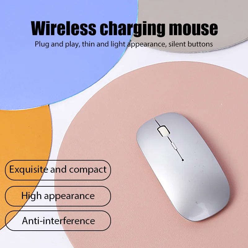 

Wireless Mouse for Macbook Notebook Wireless Charging Mouse for Laptop Computer iPad Tablet MatePad Matebook Silent Mouse