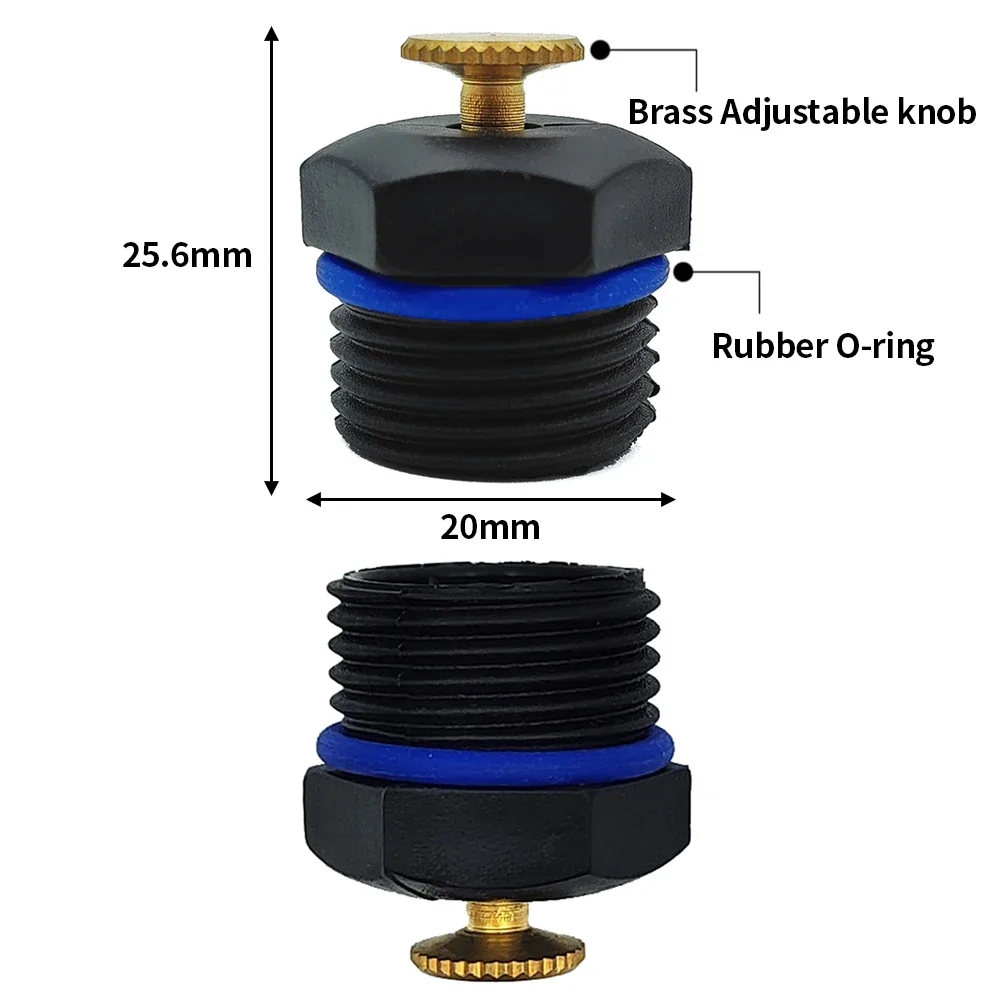 Регулируемый спринклер для полива газона 10 шт. 20 мм резьба 1/2 дюйма
