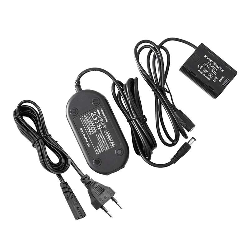 NP-W235 Dummy Battery Coupler Parts Accessories For Fujifilm XT-4 GFX100S Power Cable Camera EU Plug