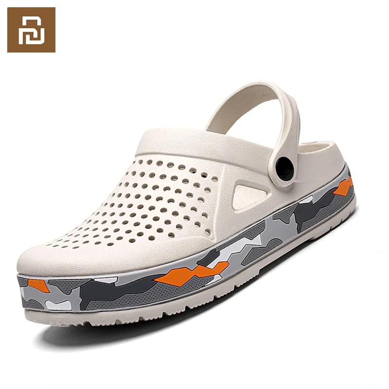 

Сандалии Xiaomi Youpin мужские из ЭВА, легкие шлепанцы, летняя пляжная обувь унисекс, дышащие, мягкая подошва, пляжные шлепанцы