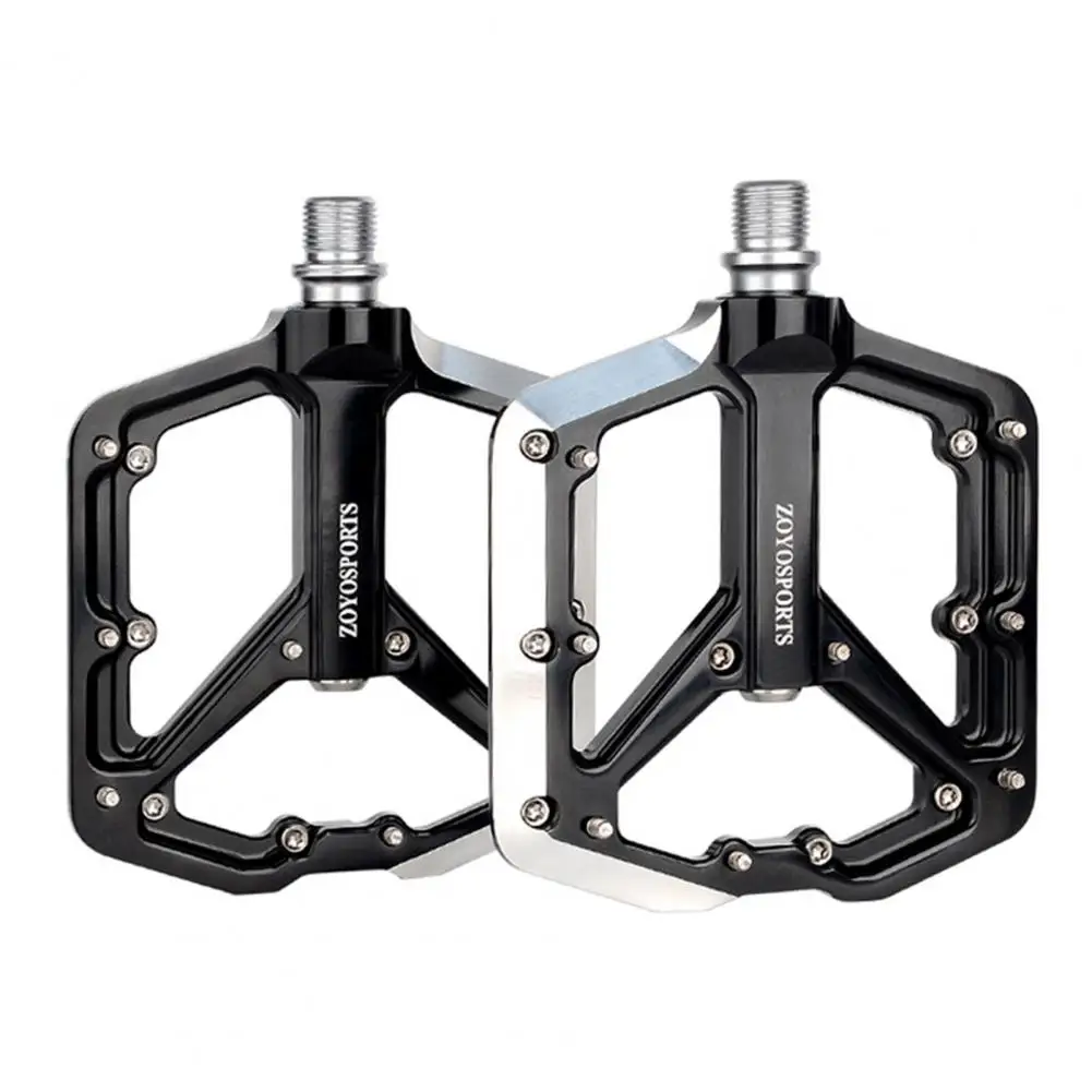 

1 Pair Easy to Install MTB Bike Pedals Widened Tread CNC Polishing Bike Pedals High Efficiency Bicycle Pedals