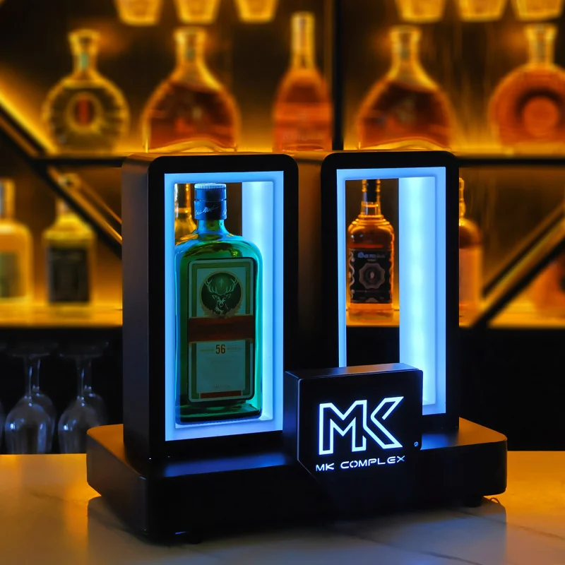 Фото Новая светодиодная подставка для вина, подставка для ликера Jagermeister, креативная подставка для виски для ночного клуба №1