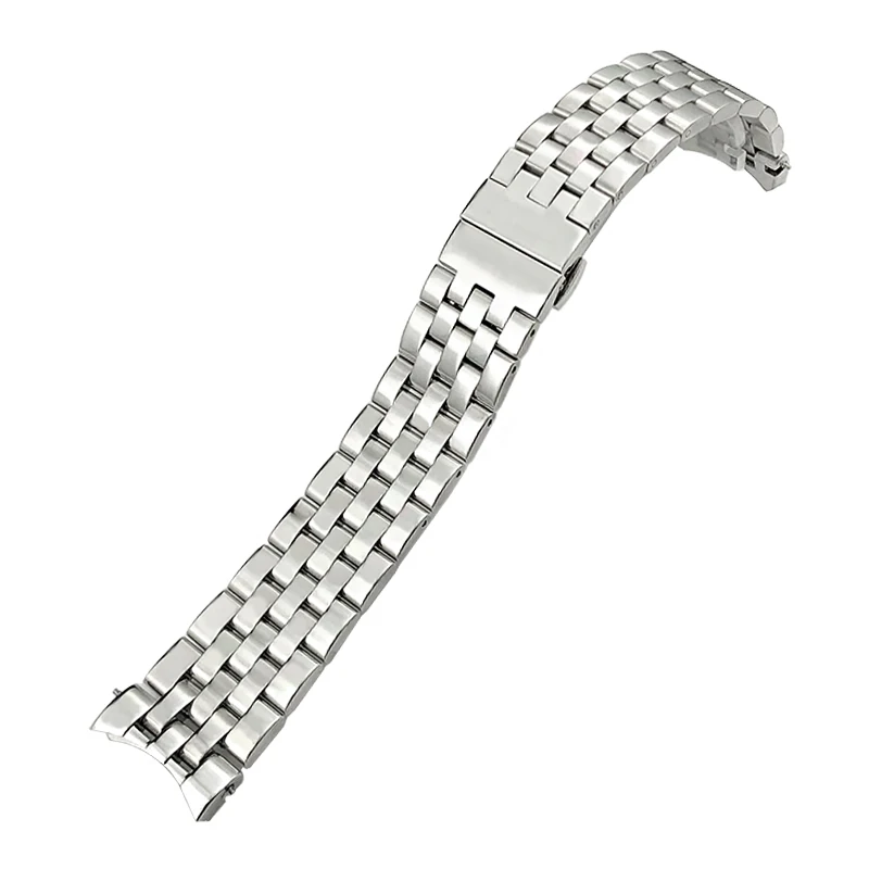 22 мм высококачественная нержавеющая сталь для MiDO BARONCELLI M8690 серии, серебристый, розовое золото, водонепроницаемый ремешок для часов с изогнутым концом (art.: 3920cf510d667) - 3920cf510d667