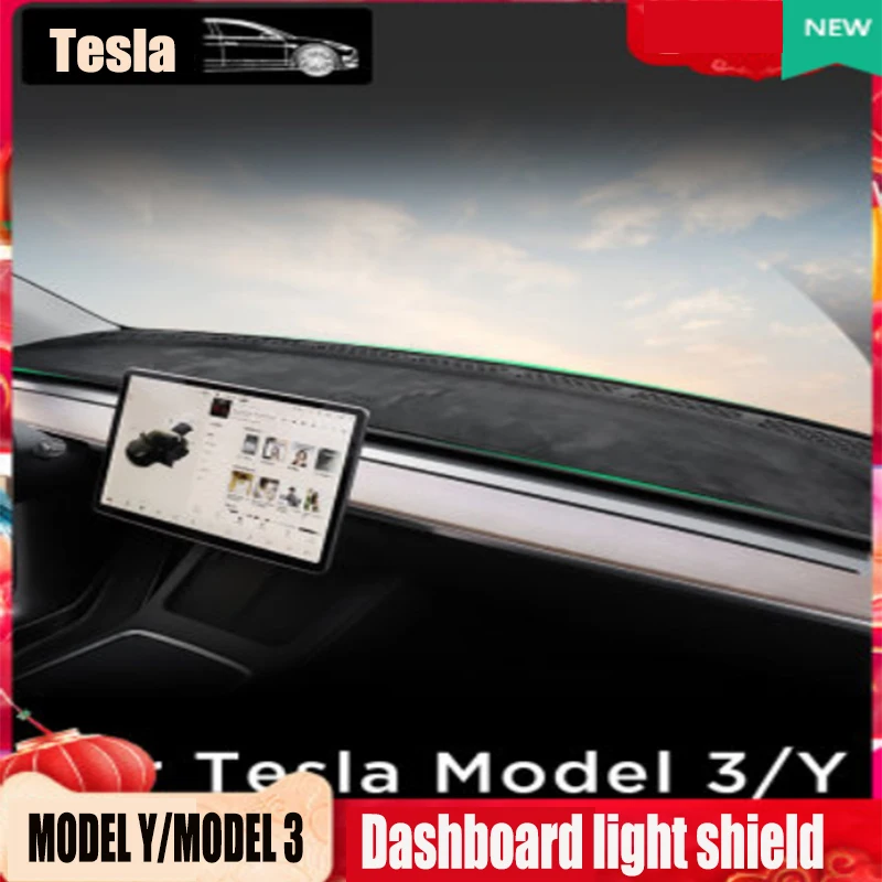 

for Tesla model3/Y dashboard light-proof pad sunshade pad center console non-slip pad interior modification