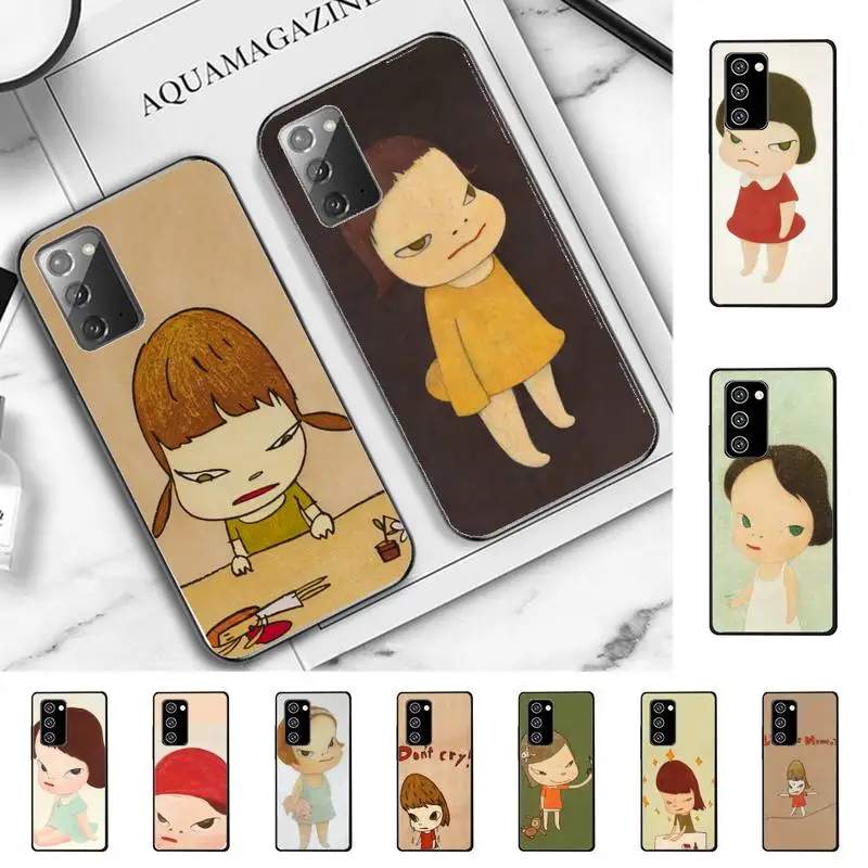 

Art cartoon Yoshitomo Nara Phone Case for Samsung Note 5 7 8 9 10 20 pro plus lite ultra A21 12 02