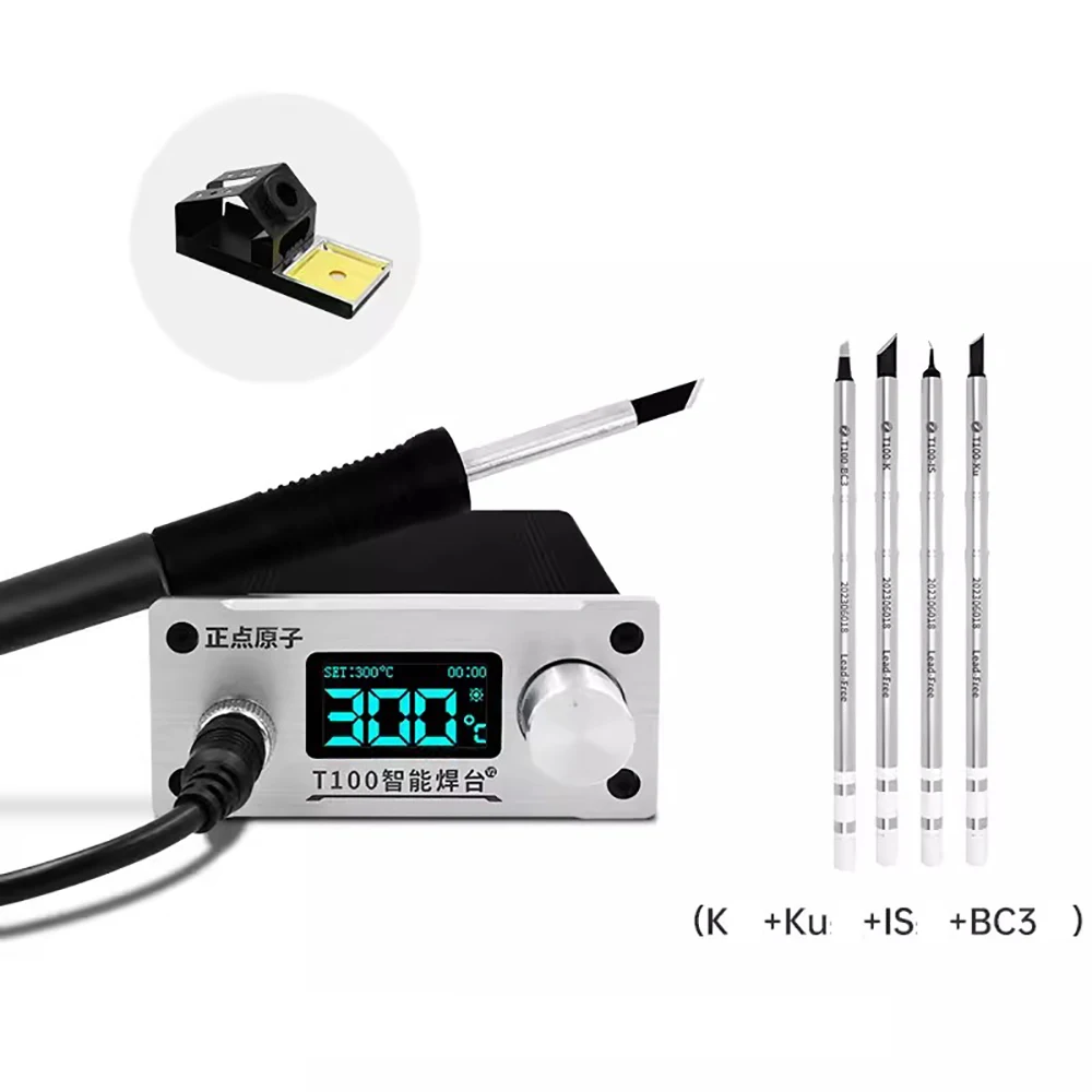 

Умная многофункциональная паяльная станция AC 100-240 В T12 с регулировкой температуры 80-500 ℃ OLED цифровой дисплей