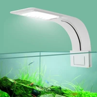 ultra thin led aquarium lamp lighting aquatic plant lamp waterproof clip lamp water grass highlight l fish tank lamp 90 260v