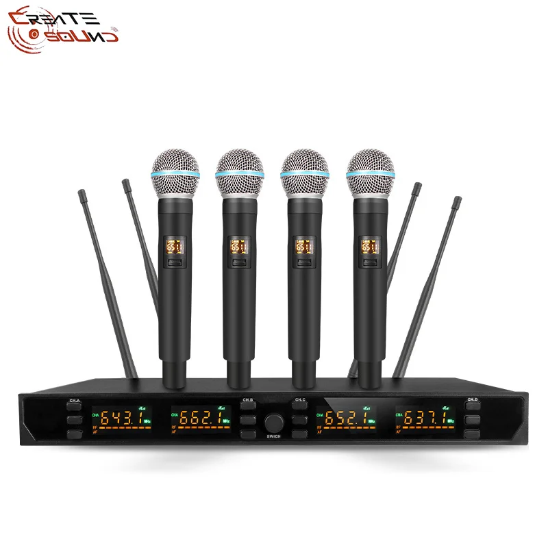 

Professional UHF wireless microphone system handheld lavalier microphone home karaoke party stage microphone wireless