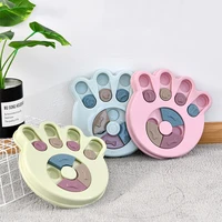 pet slow food dog bowl dispenser cat toys kibble turntable eating anti choking food utensils feeder treat accessories products