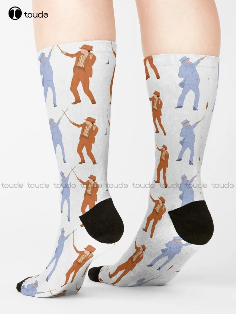 

Dumb And Dumber Suits And Canes Socks Softball Socks Streetwear Harajuku Personalized Custom Unisex Adult Teen Youth Socks Retro