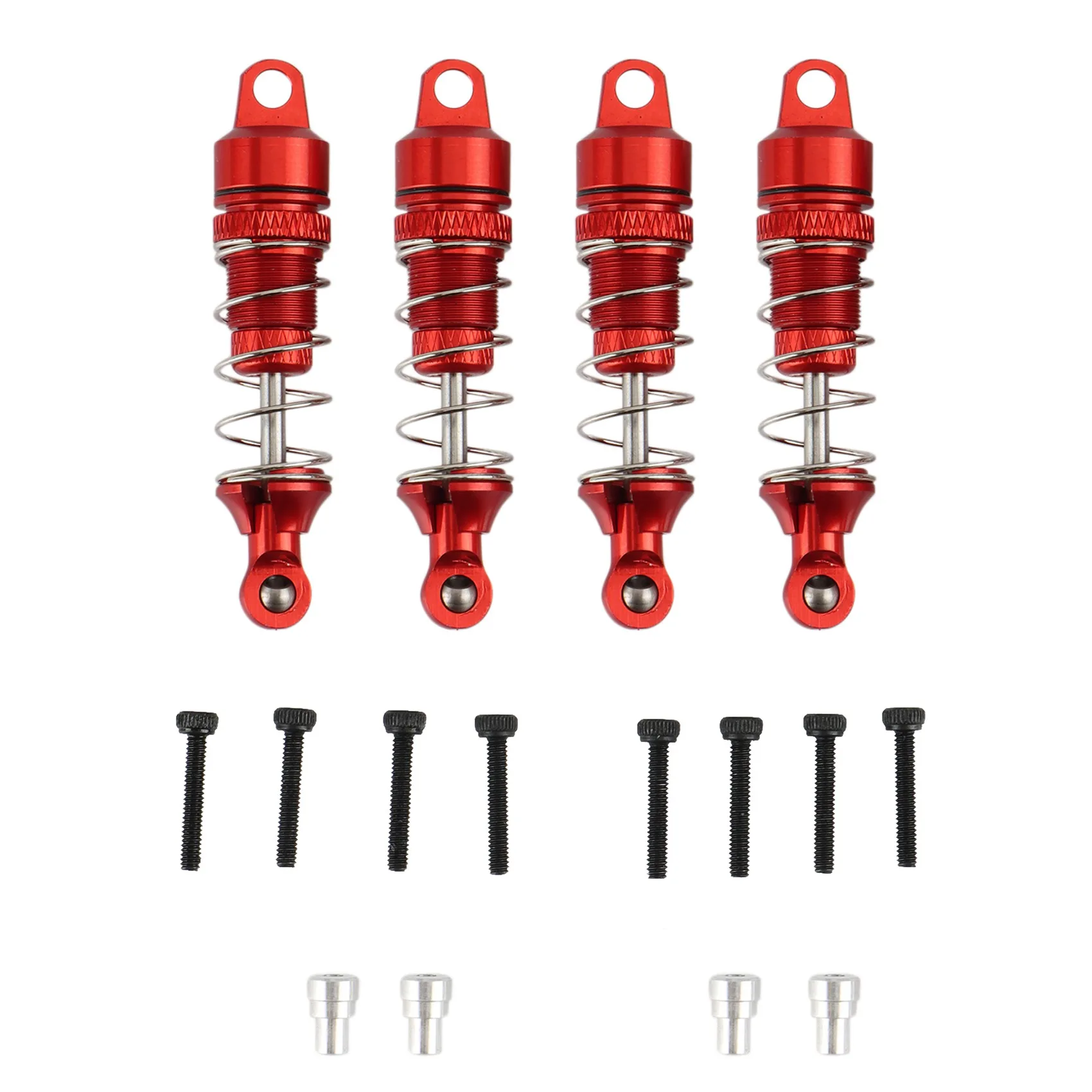 

4Pc Metal Front & Rear Shock Absorber Spring Dampers for Losi 1/18 Mini-T 2.0 2WD Stadium Truck Upgrade Parts,2