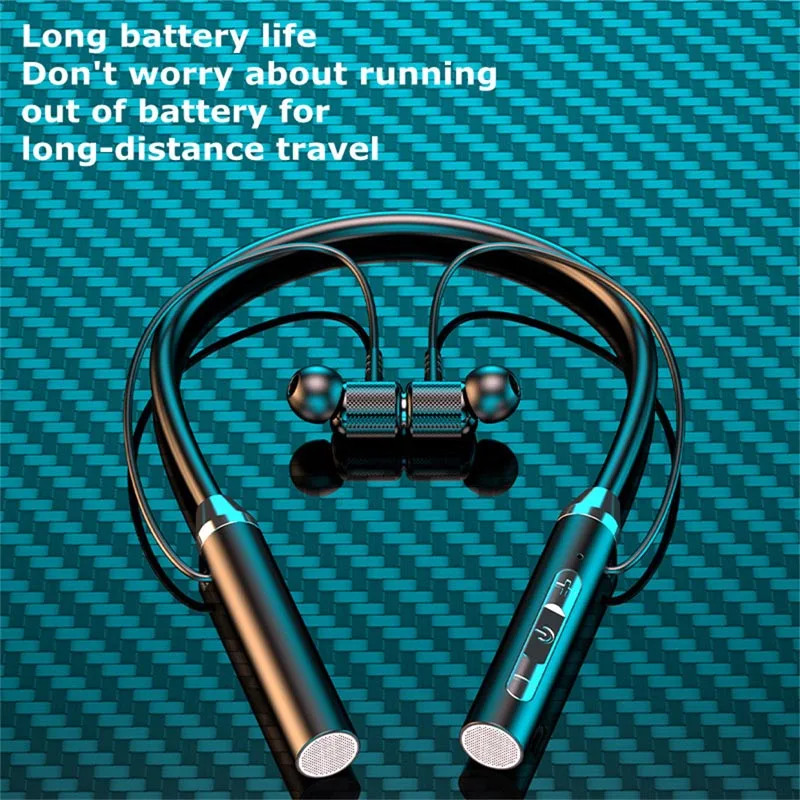Беспроводные Bluetooth-наушники с шейным ремешком
