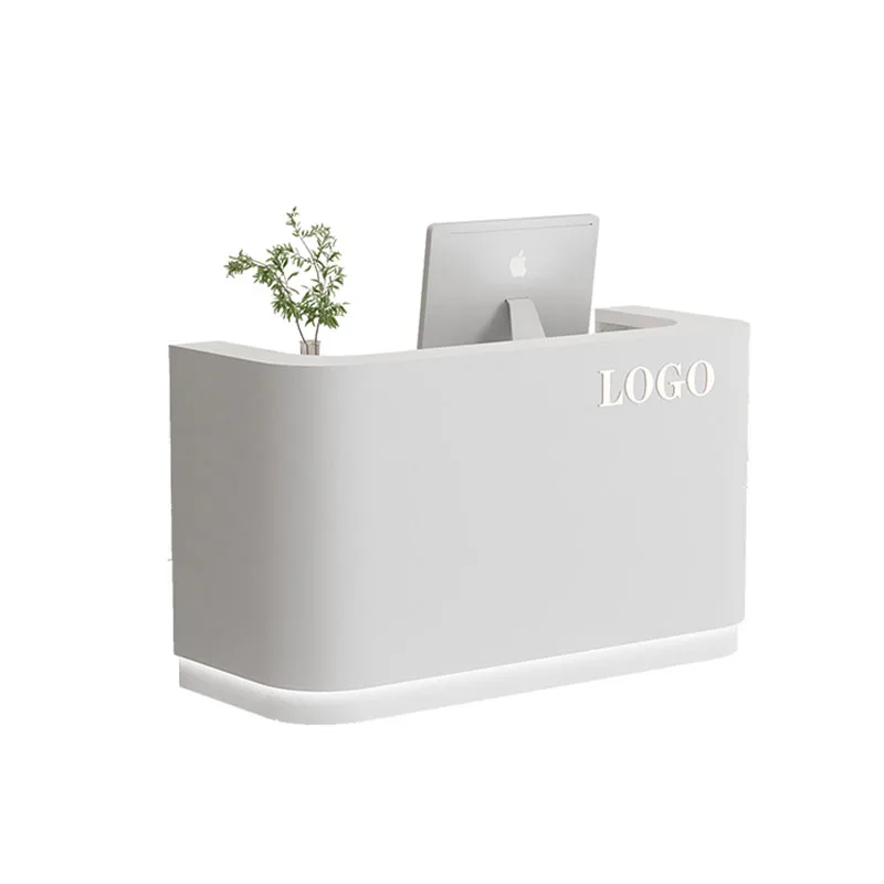 Современная мебель белая стойка ресепшн роскошная офисная зеркальная