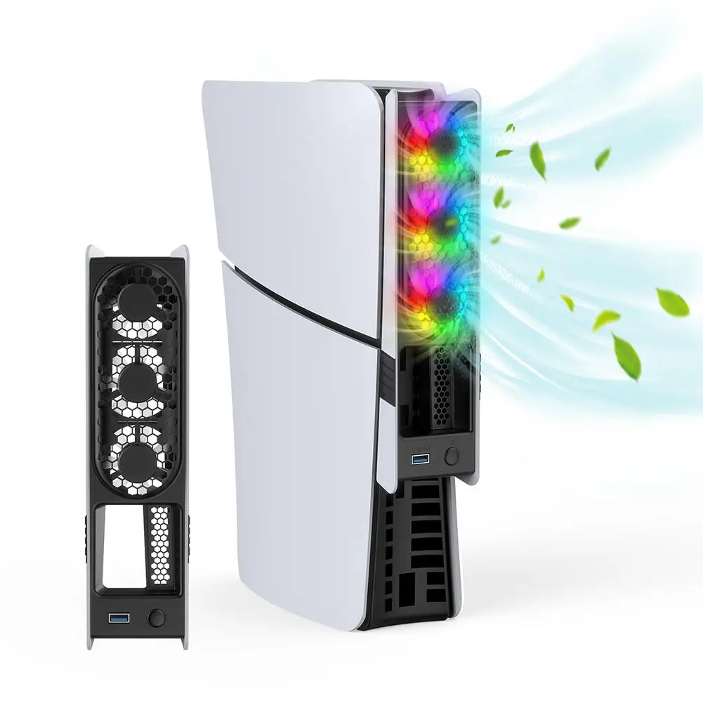 Охлаждающий вентилятор для Pro Slim Host с цветной вспышкой RGB