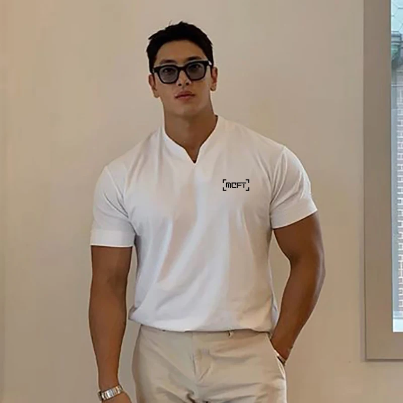 

Men's Casual Sports Short-sleeve Slim Fitting Summer Youth Fitness T-shirt