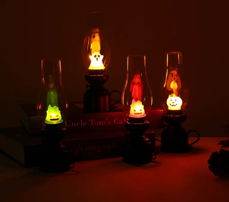 Винтажный Ночник С Пламенем В Стиле Аниме Декоративная Свеча Керозеном