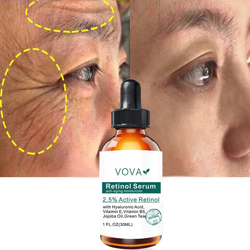 

Retinol 2.5% Anti-wrinkle Serum Lift Firming Anti Aging Hyaluronic Acid Moisturize Whitening Fade Fine Lines Skin Care Cosmetics