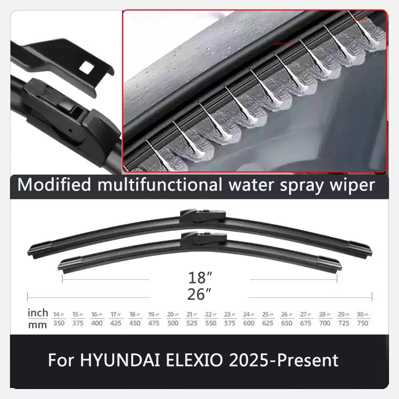 Автомобильные щетки стеклоочистителя с распылителем воды для Hyundai ELEXIO, Veracru, Venue, Tucson, Palisade (переднее лобовое стекло) (art.: 3920db734ff7e) - 3920db734ff7e