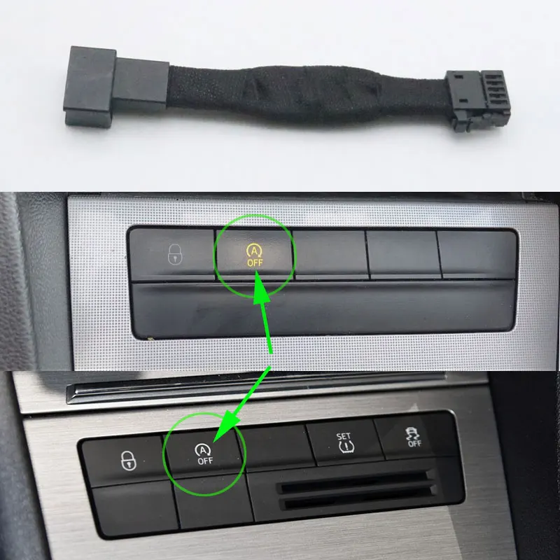 

For Skoda Octavia 5E III 2012-2019 Automatic Stop Start Engine System Off Device Control Sensor Plug Smart Stop Cancel