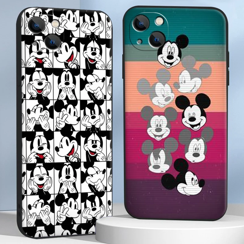

Disney Mickey Cartoon Phone Cases For iPhone 11 12 Pro MAX 6S 7 8 Plus XS MAX 12 13 Mini X XR SE 2020 Soft TPU Carcasa