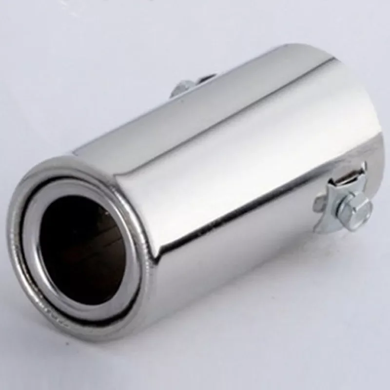 

Car Auto Vehicle Chrome Exhaust Pipe Tip Muffler Steel Stainless Trim Tail Tube