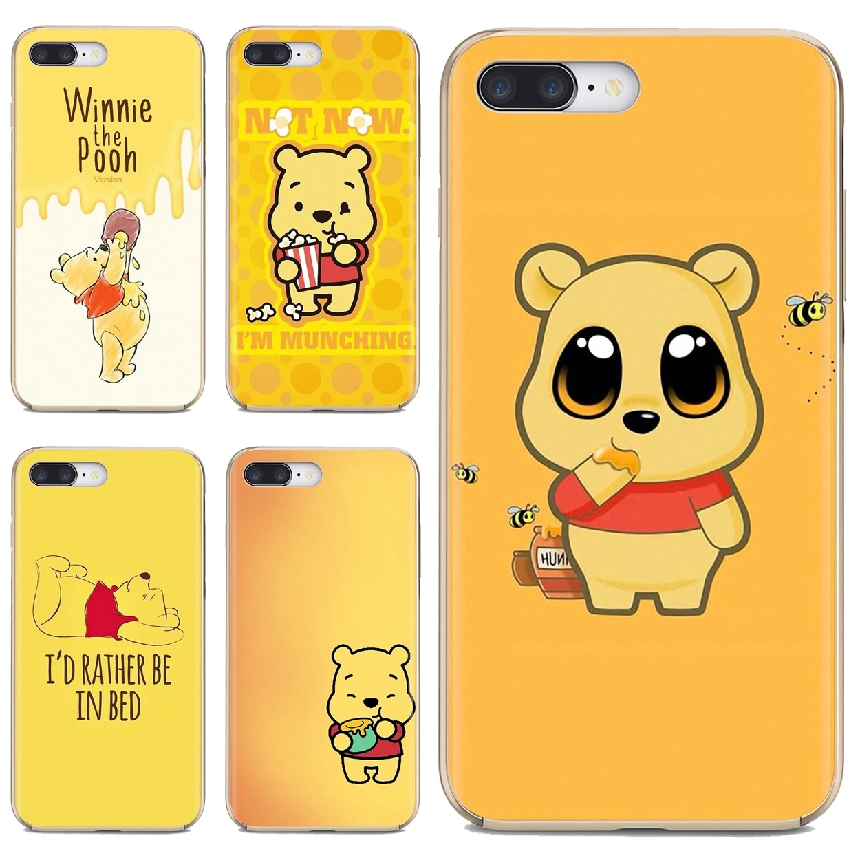 

cute cartoon Winnie the Pooh Soft Case Cover For iPod Touch iPhone 10 11 12 Pro 4S 5S SE 5C 6 6S 7 8 X XR XS Plus Max 2020