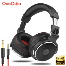 Oneodio Wired Professional Studio Pro DJ Headphones With Microphone Over Ear HiFi Monitor Music Headset Earphone For Phone PC