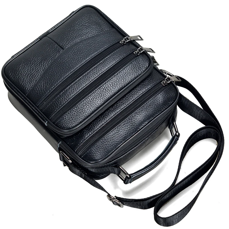 

Мужской портфель для Ipad, сумка из натуральной воловьей кожи, мессенджер на молнии, Кожаный саквояж на плечо
