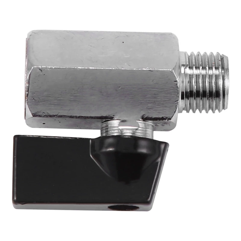 Хромированный латунный 1/4 дюймовый шаровой кран Bsp New5x резьбовой штекер-гнездо