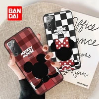 bandai disney leather phone case for samsung note20 20 ultra note 10 note10 cartoon back cover kawaii silicone soft fundas