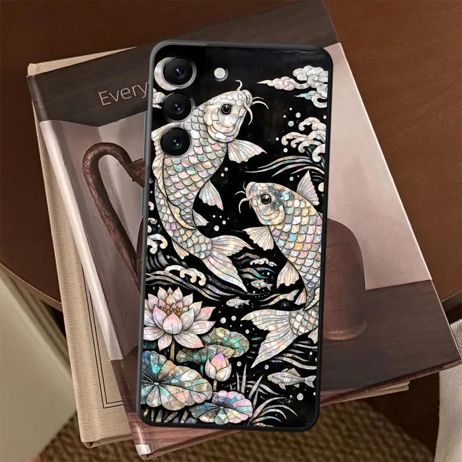 Фото Чехол для телефона Samsung Galaxy A05 A23 A06 A73 A37 A51 A25 A16 A57 A15 A17 A12 A41 A53 A52 A36 A50 A13 A70 Lucky Fish №4