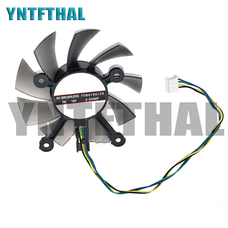 5 шт. FD8015U12S DC12V 0.5A 4-контактный кулер вентилятор 75 мм GTX 560 GTX550Ti HD7850 Охлаждающие вентиляторы для видеокарты восстановленные