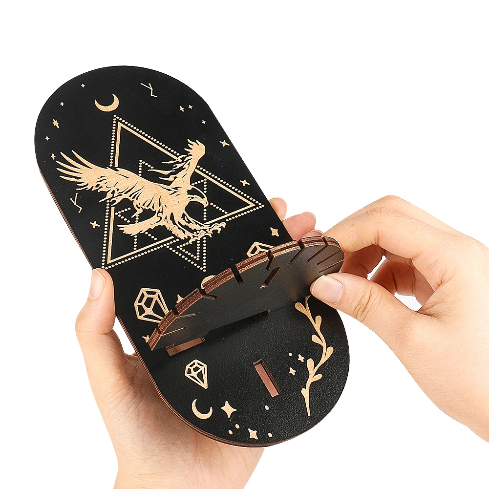 

Bohemian Wooden Crystal Spirit Pendulum Display Stand Witch Supplies Necklace Jewelry Storage Holder Home Decor Wall Shelves