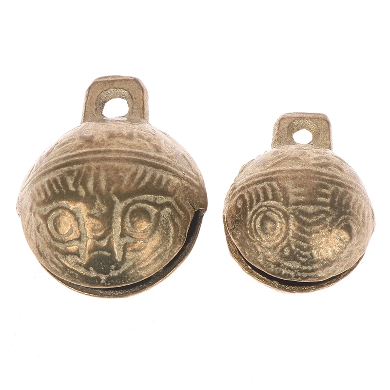 

1 шт. 30 мм 38 мм отличные КИТАЙСКИЕ ТИБЕТСКИЕ колокольчики Тигр очаровательный подарок большой колокольчик голова латунь благословение удач...