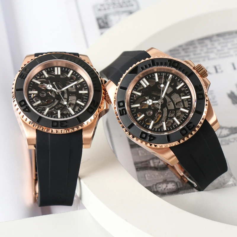 

Refit DIY Level AAA Quality Men's Watch Original Japanese NH70 Automatic Watches for Men 3ATM Waterproof Transparent Wristwatch