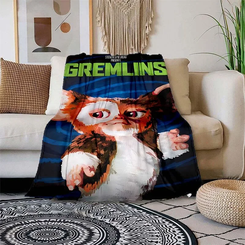 Фланелевое Флисовое одеяло Gremlin 84 дюйма теплая вещица в стиле 80-х фильмов Mogwai Monster