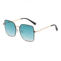 fashion square sunglasses women oversized sunglass vintage alloy sun glass men eyewear uv400 gradient ocean shades
