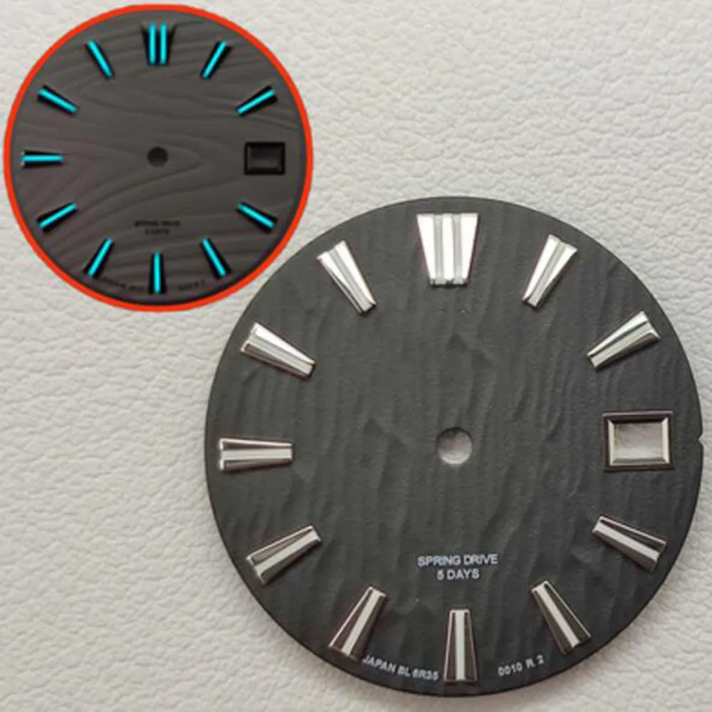 28.5mm Watch Dial for NH35 Movement Luminous Dials Replacement Modified Spare Parts