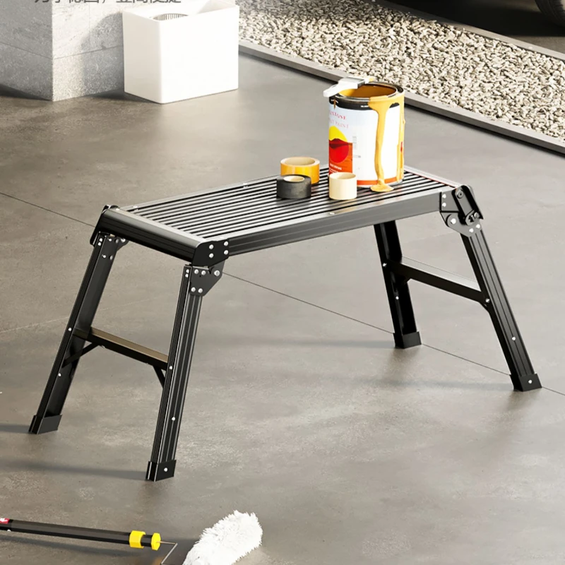 

Weight-bearing 150kg Ladder Chair Multifunctional Step Stool Outdoor Folding Ladder Stool Aluminum Alloy Material Bathroom Step