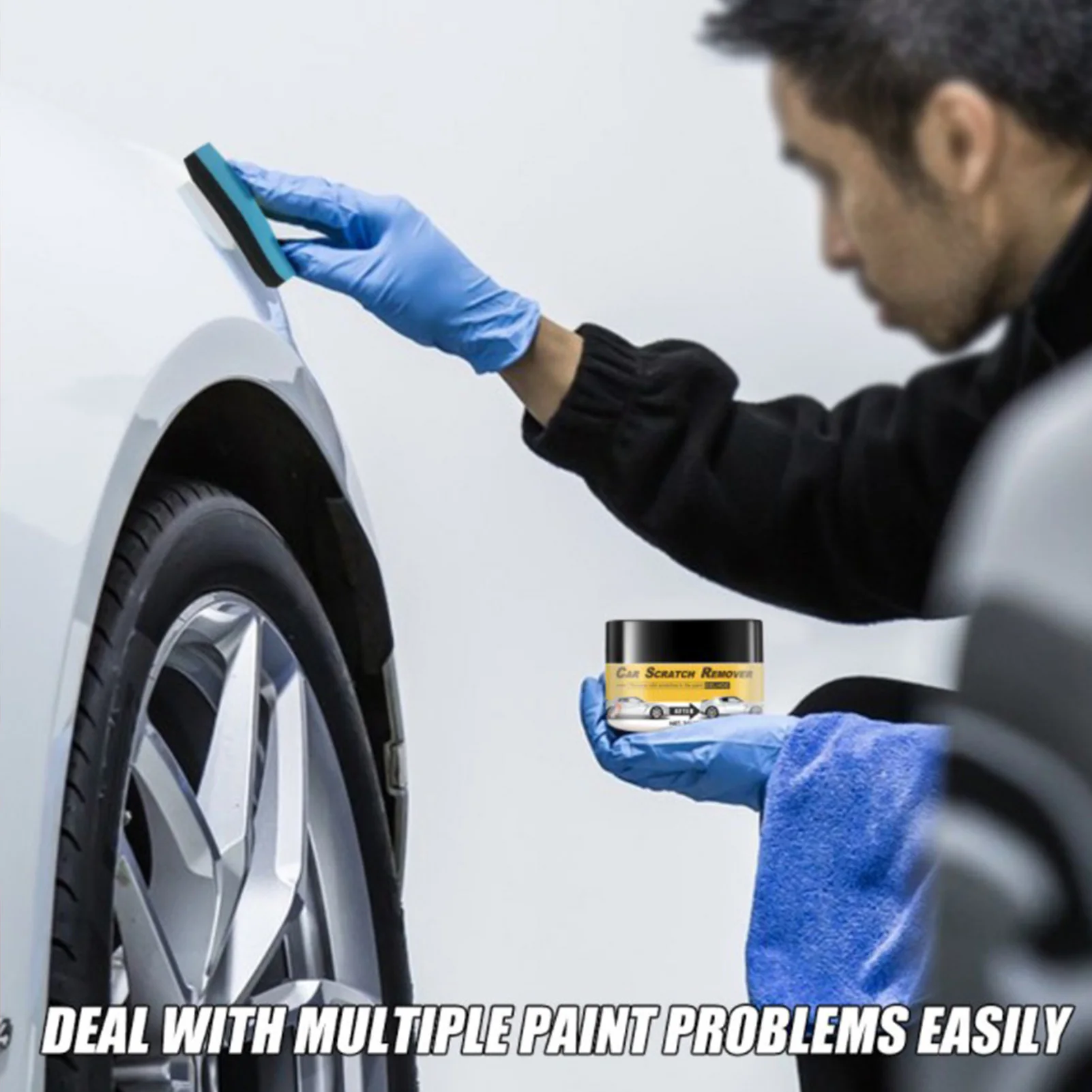 

Car Scratch Remover Scratch Remover Repair Kit For Vehicles Magic Scratch Removal For Repairing Car Scratches