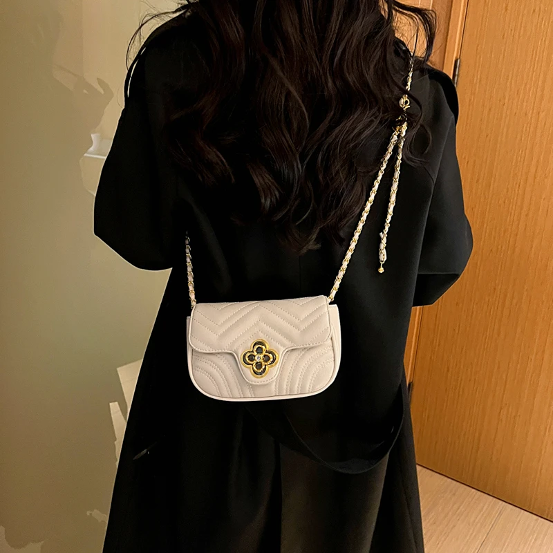 2023 Summer Mini Crossbody Bags Women Leather Purses and Handbags Diamonds Chains Shoulder Bag Cute Girls Bag Sac A Main Femme